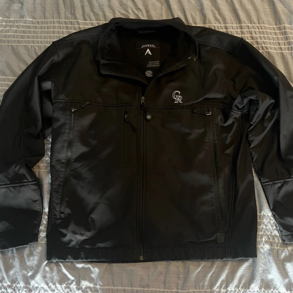 Colorado Rockies MLB Antigua Men’s Lightweight Water Resistant Jacket Fandom M